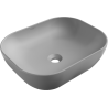 Mexen Rosa lavabo à poser 50 x 40 cm gris clair mat - 21095061