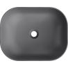 Mexen Rosa lavabo à poser 50 x 40 cm, gris foncé mat - 21095071