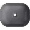 Mexen Rosa lavabo de comptoir 50 x 40 cm, Gris foncé mat - 21095071