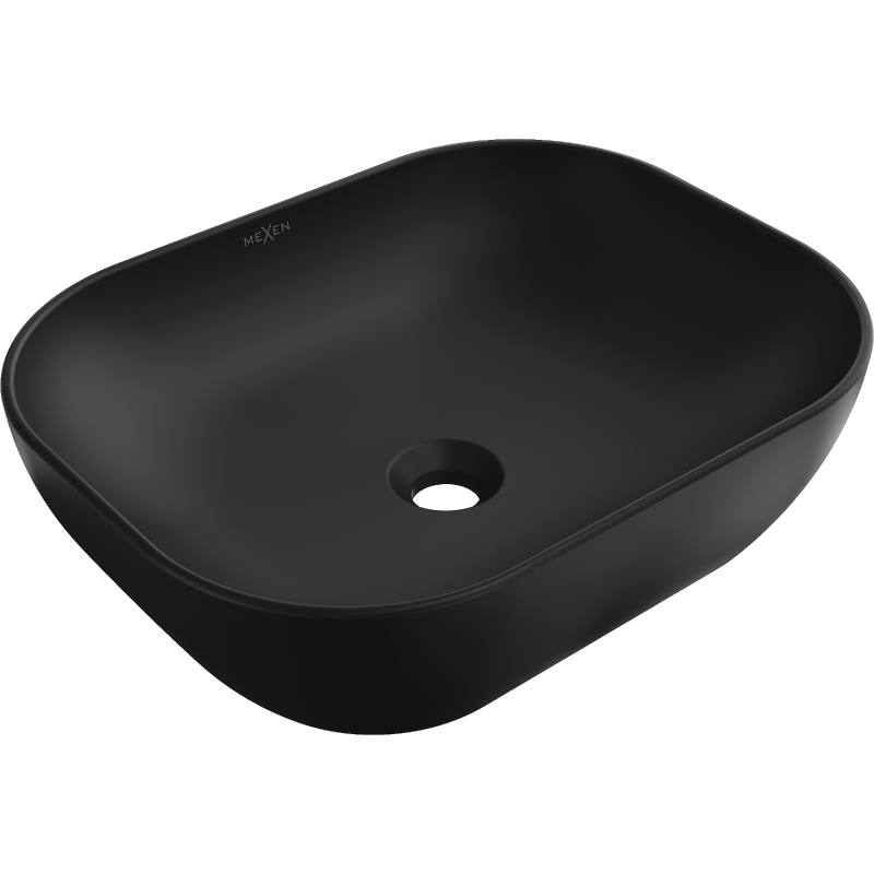 Mexen Rosa lavabo de comptoir 50 x 40 cm, Noir mat - 21095085