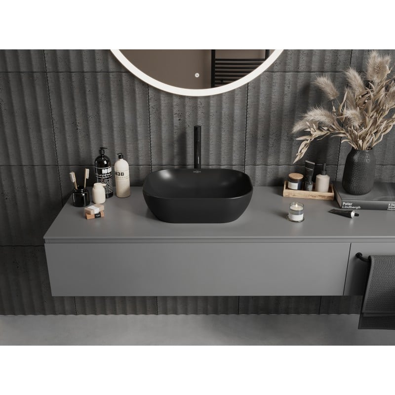Mexen Rosa lavabo à poser 50 x 40 cm, noir mat - 21095085