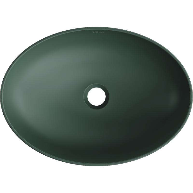 Mexen Cornelia lavabo à poser 50 x 37 cm, vert foncé mat - 21885047