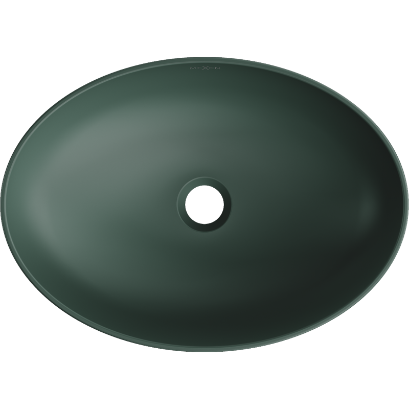 Mexen Cornelia lavabo sur comptoir 50 x 37 cm, vert foncé mat - 21885047
