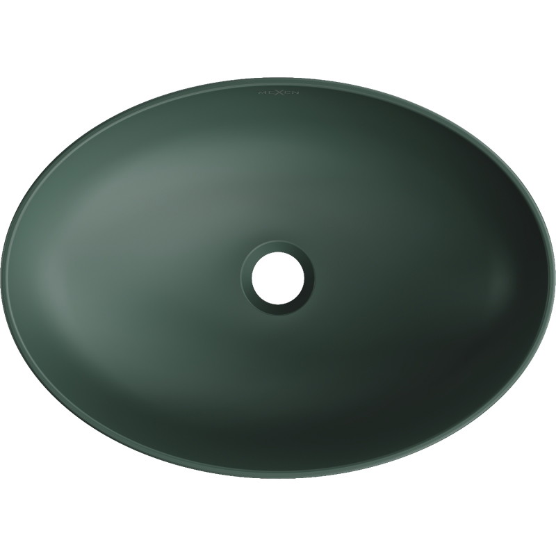 Mexen Cornelia vasque à poser 50 x 37 cm, vert foncé mat - 21885047