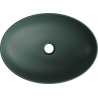 Mexen Cornelia lavabo de comptoir 50 x 36 cm, Vert foncé mat - 21885047