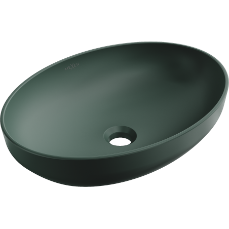 Mexen Cornelia lavabo de comptoir 50 x 36 cm, Vert foncé mat - 21885047