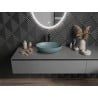Mexen Cornelia lavabo à poser 50 x 37 cm, vert clair mat - 21885048