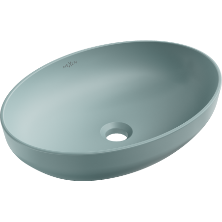 Mexen Cornelia lavabo de comptoir 50 x 36 cm, Vert mat clair - 21885048
