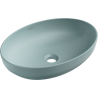 Mexen Cornelia lavabo à poser 50 x 37 cm, vert clair mat - 21885048