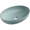 Mexen Cornelia lavabo posé sur plan 50 x 37 cm, vert clair mat - 21885048
