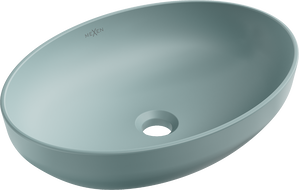 Mexen Cornelia lavabo sur plan 50 x 37 cm, vert clair mat - 21885048