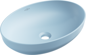 Mexen Cornelia lavabo de comptoir 50 x 36 cm, Bleu mat - 21885049