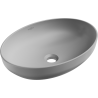 Mexen Cornelia lavabo de comptoir 50 x 36 cm, Gris clair mat - 21885061