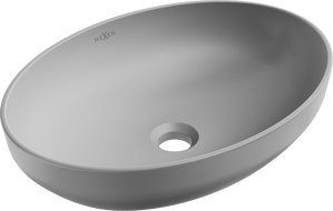 Mexen Cornelia lavabo à poser 50 x 37 cm, gris clair mat - 21885061
