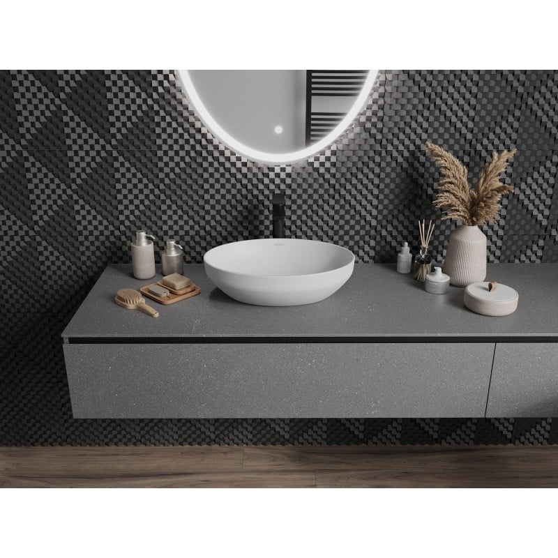Mexen Cornelia lavabo à poser 50 x 37 cm, platine mat - 21885063