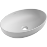 Mexen Cornelia lavabo de comptoir 50 x 36 cm, Platine mat - 21885063