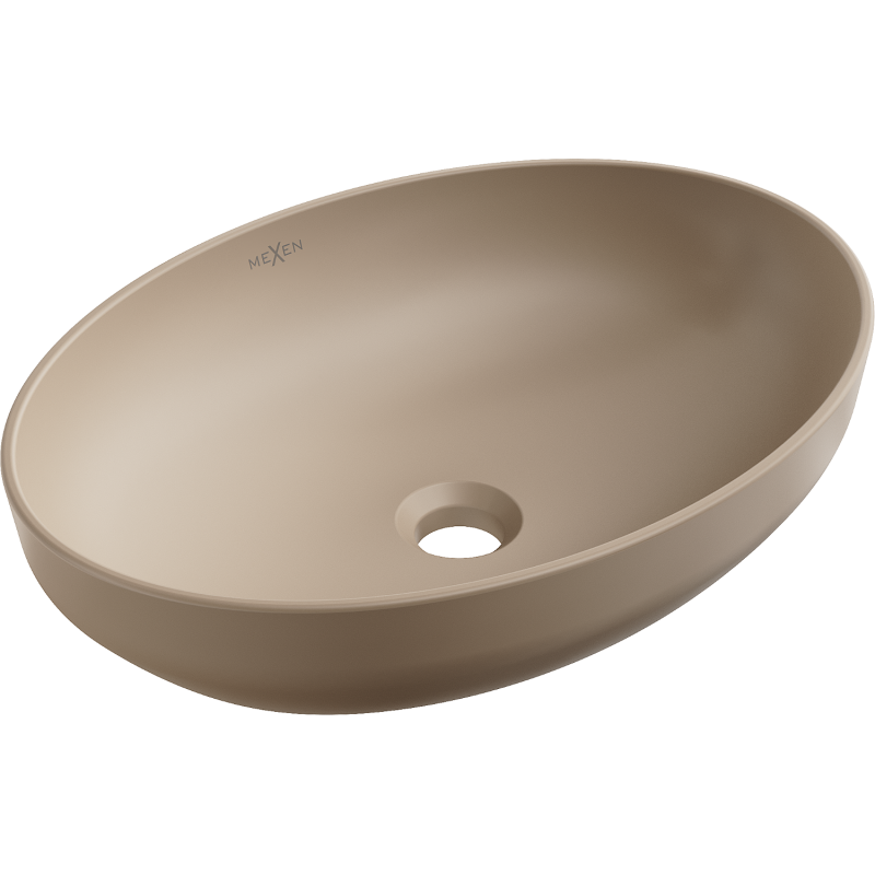 Mexen Cornelia lavabo de comptoir 50 x 36 cm, cappuccino mat - 21885064