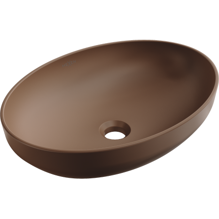 Mexen Cornelia lavabo de comptoir 50 x 36 cm, Brun mat - 21885068