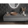Mexen Cornelia lavabo posé sur plan 50 x 37 cm, marron mat - 21885068