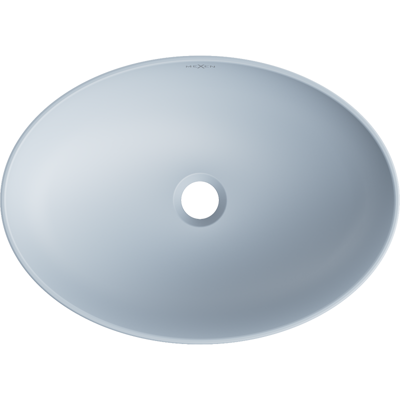 Mexen Cornelia lavabo posé sur le plan 50 x 37 cm, gris-bleu mat - 21885069