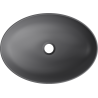 Mexen Cornelia lavabo à poser 50 x 37 cm, gris foncé mat - 21885071