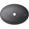Mexen Cornelia lavabo de comptoir 50 x 36 cm, Gris foncé mat - 21885071