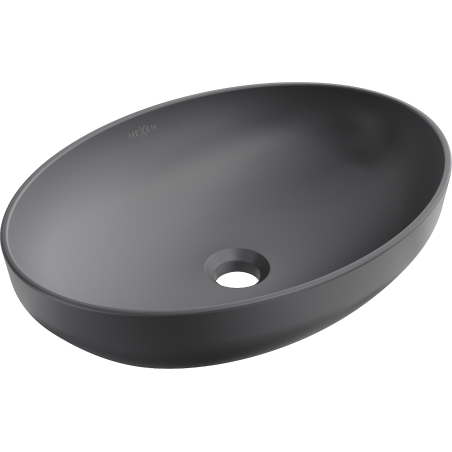 Mexen Cornelia lavabo de comptoir 50 x 36 cm, Gris foncé mat - 21885071