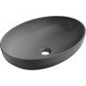 Mexen Cornelia lavabo à poser 50 x 37 cm, gris foncé mat - 21885071