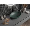 Mexen Cornelia lavabo sur comptoir 50 x 37 cm, vert foncé mat - 21885047