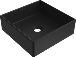 Mexen Goya lavabo de comptoir 35 x 35 cm, Noir mat - 22183585