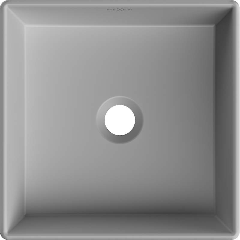 Mexen Goya lavabo de comptoir 35 x 35 cm, gris clair mat - 22183561