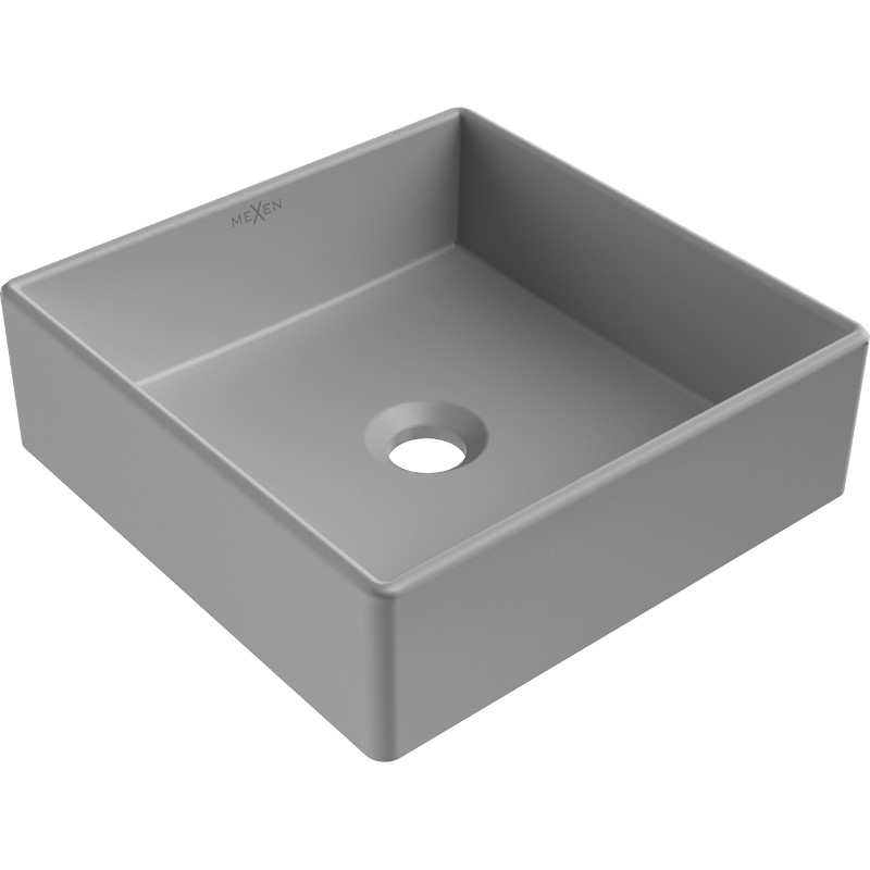 Mexen Goya lavabo à poser 35 x 35 cm, gris clair mat - 22183561