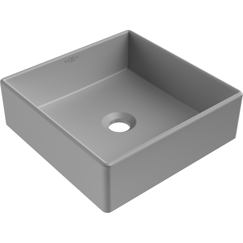 Mexen Goya lavabo de comptoir 35 x 35 cm, Gris clair mat - 22183561