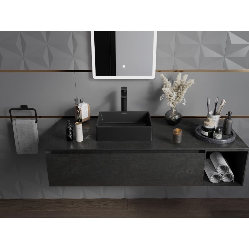 Mexen Goya lavabo à poser 40 x 32 cm, noir mat - 22184085