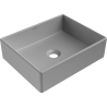 Mexen Goya lavabo de comptoir 40 x 32 cm, Gris clair mat - 22184061