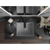 Mexen Goya lavabo sur plan 40 x 32 cm, gris clair mat - 22184061