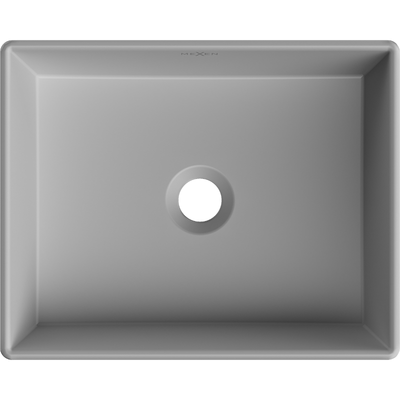 Mexen Goya lavabo à poser 40 x 32 cm, gris clair mat - 22184061