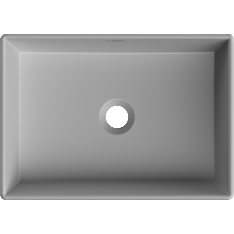 Mexen Goya lavabo à poser 45 x 32 cm, gris clair mat - 22184561