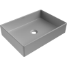 Mexen Goya lavabo de comptoir 51 x 37 cm, Gris clair mat - 22185061