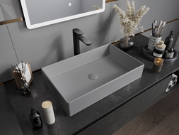 Mexen Goya lavabo à poser 60 x 37 cm, gris clair mat- 22186061