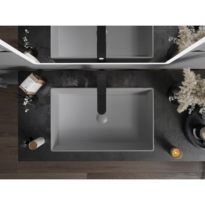 Mexen Goya lavabo à poser 60 x 37 cm, gris clair mat- 22186061