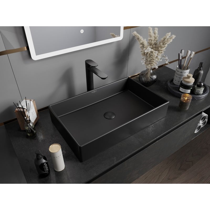 Mexen Goya lavabo de comptoir 60 x 37 cm, noir mat- 22186085