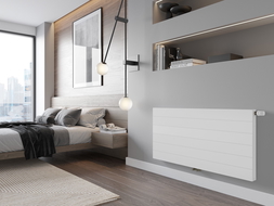 Radiateur plat Mexen Line CCL11 300 x 1300 mm, raccordement inférieur central, 591 W, blanc - W6C11L-030-130-00