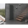Radiateur décoratif Mexen Boston 1800 x 452 mm, 888 W, anthracite - W213-1800-452-00-66