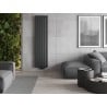 Radiateur décoratif Mexen Boston 1800 x 452 mm, 888 W, anthracite - W213-1800-452-00-66