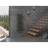 Radiateur décoratif Mexen Oregon 1200 x 360 mm, 417 W, anthracite - W202-1200-350-00-66