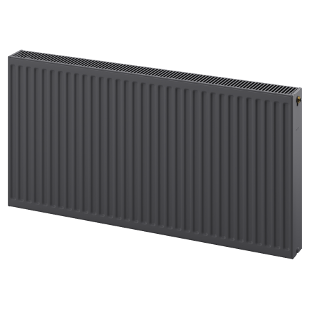 Radiateur Mexen CC22, 600 x 2200 mm, connexion inférieure centrale, 3636 W, anthracite - W6C22-060-220-66