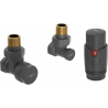 Mexen G00 ensemble thermostatique d'angle, anthracite - W901-900-66
