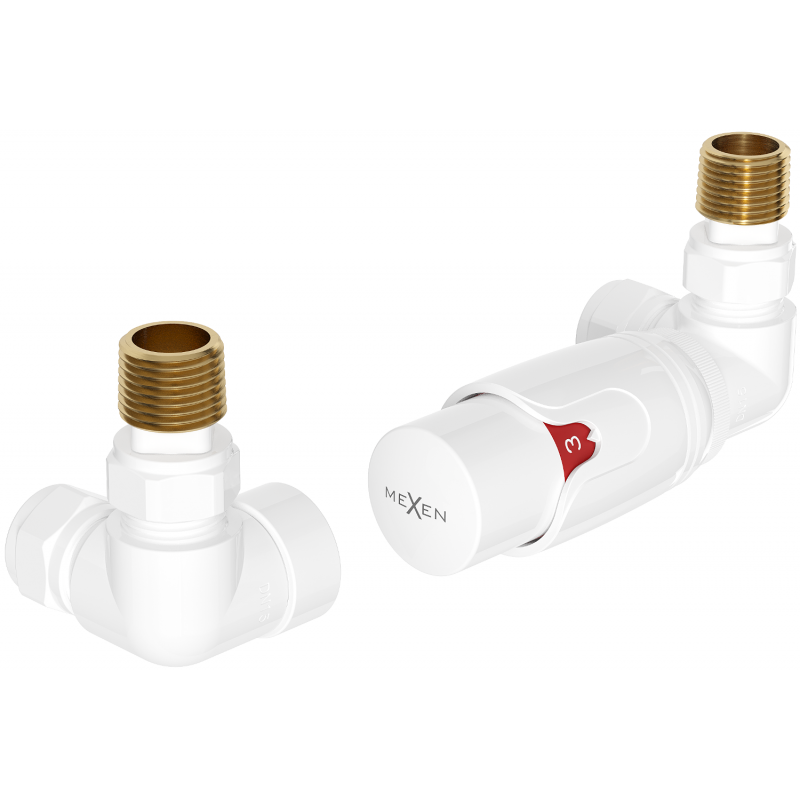Mexen G00 ensemble thermostatique axial, blanc - W903-900-20
