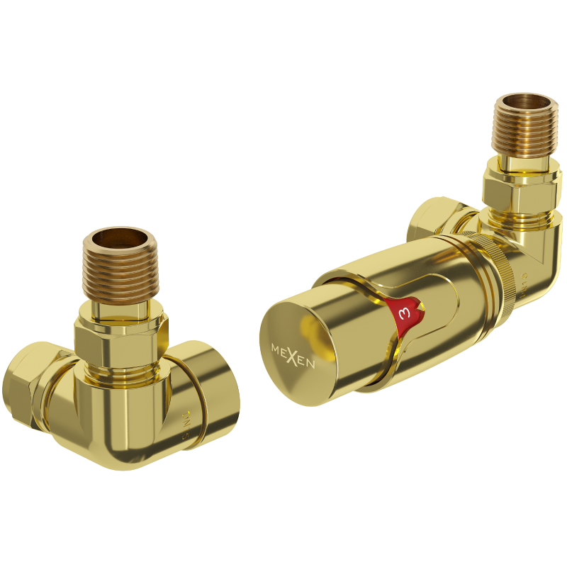 Mexen G00 ensemble thermostatique axial, doré - W903-900-50
